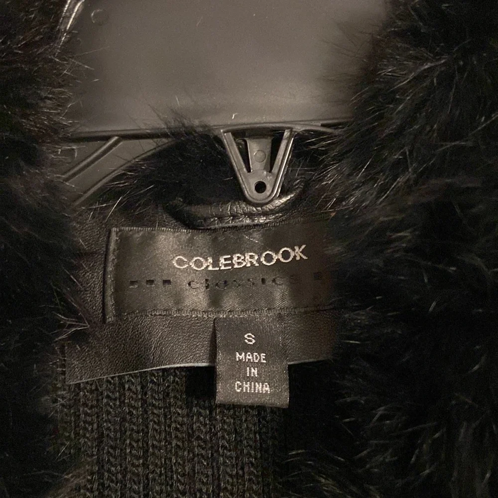 COLEBROOK RABBIT FUR AND LAMBSKIN WOMENS VEST BNWOT length 23” bust 30”very soft